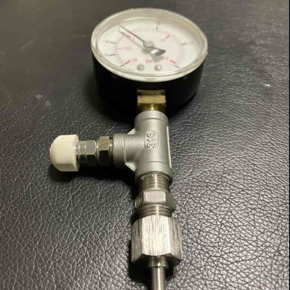 Industrial canning and compote vacuum gauge